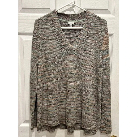 J. Jill Sweaters - J. Jill Sweater Cotton Blend Multicolored Knit Women's‎ Size Large Petite